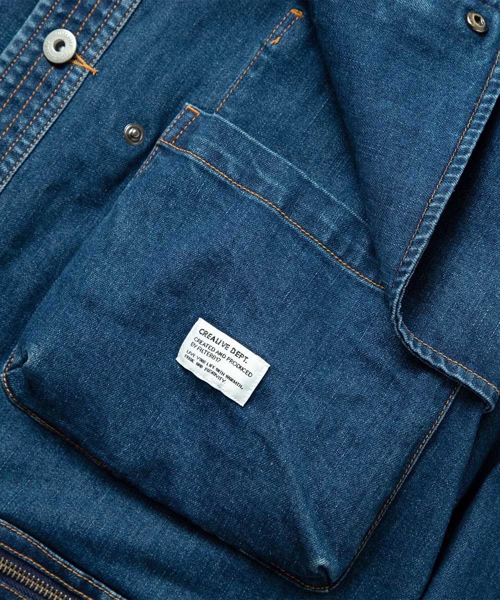 Denim Fishing jacket 水洗丹寧獵裝外套