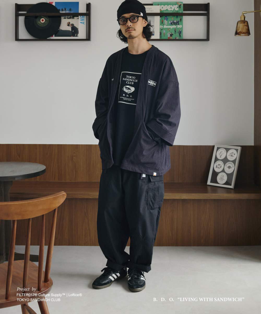 B.D.O.三明治吉祥物燈芯絨野良罩衫