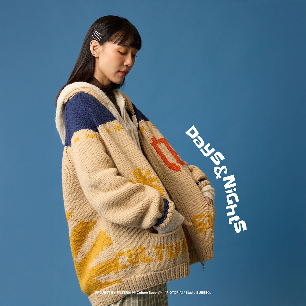 Days and Nights 粗針手織考津毛衣