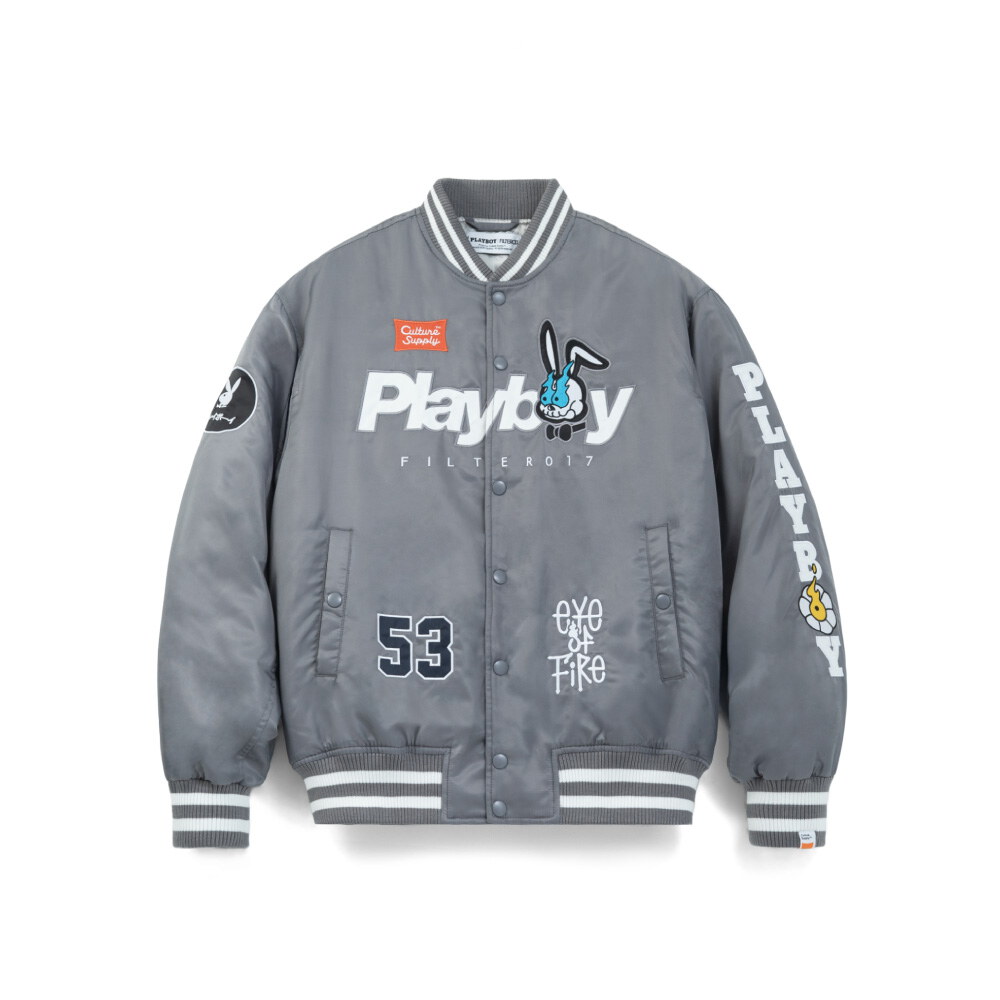 PLAYBOY X FILTER017 尼龍鋪棉棒球外套