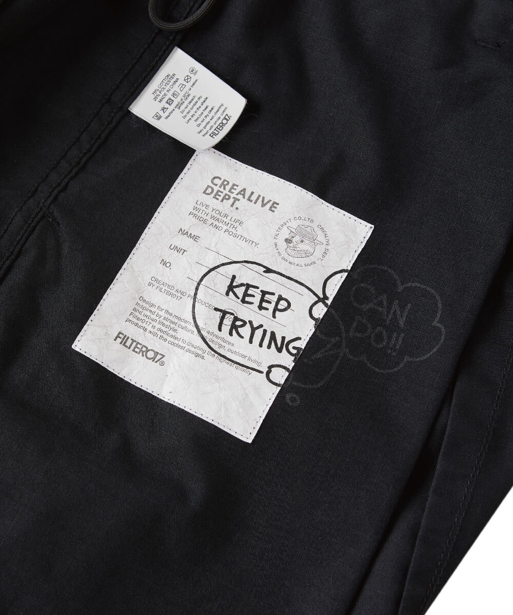 不對稱拼接錐型抗撕裂軍褲