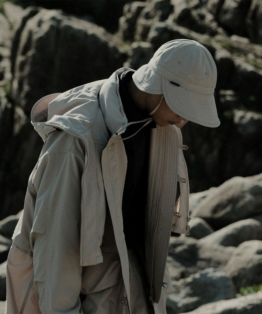 防潑雙向機能帽 GRiT(FLTR_G)Water-Repellent Convertible Bucket Hat