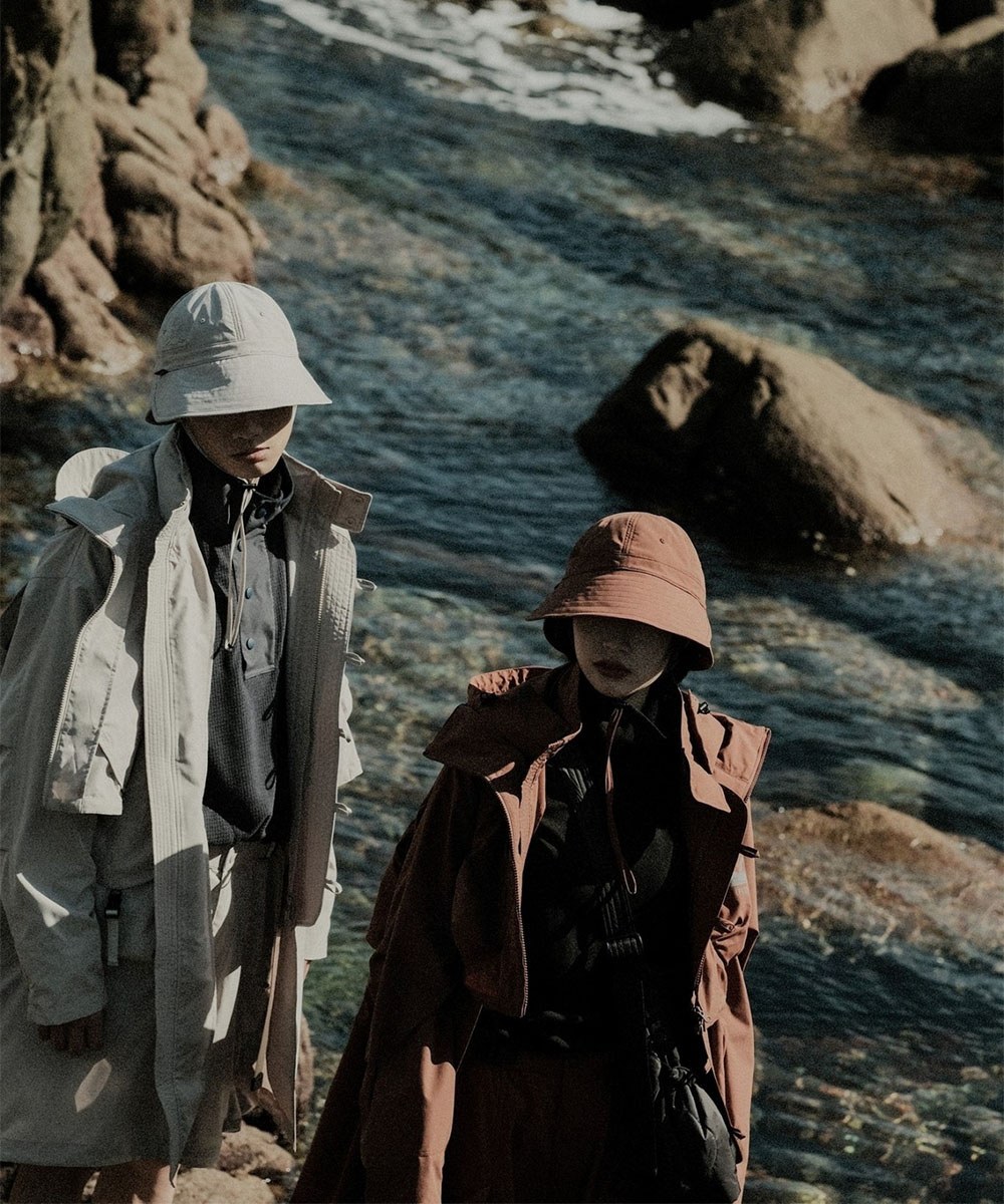 防潑雙向機能帽 GRiT(FLTR_G)Water-Repellent Convertible Bucket Hat