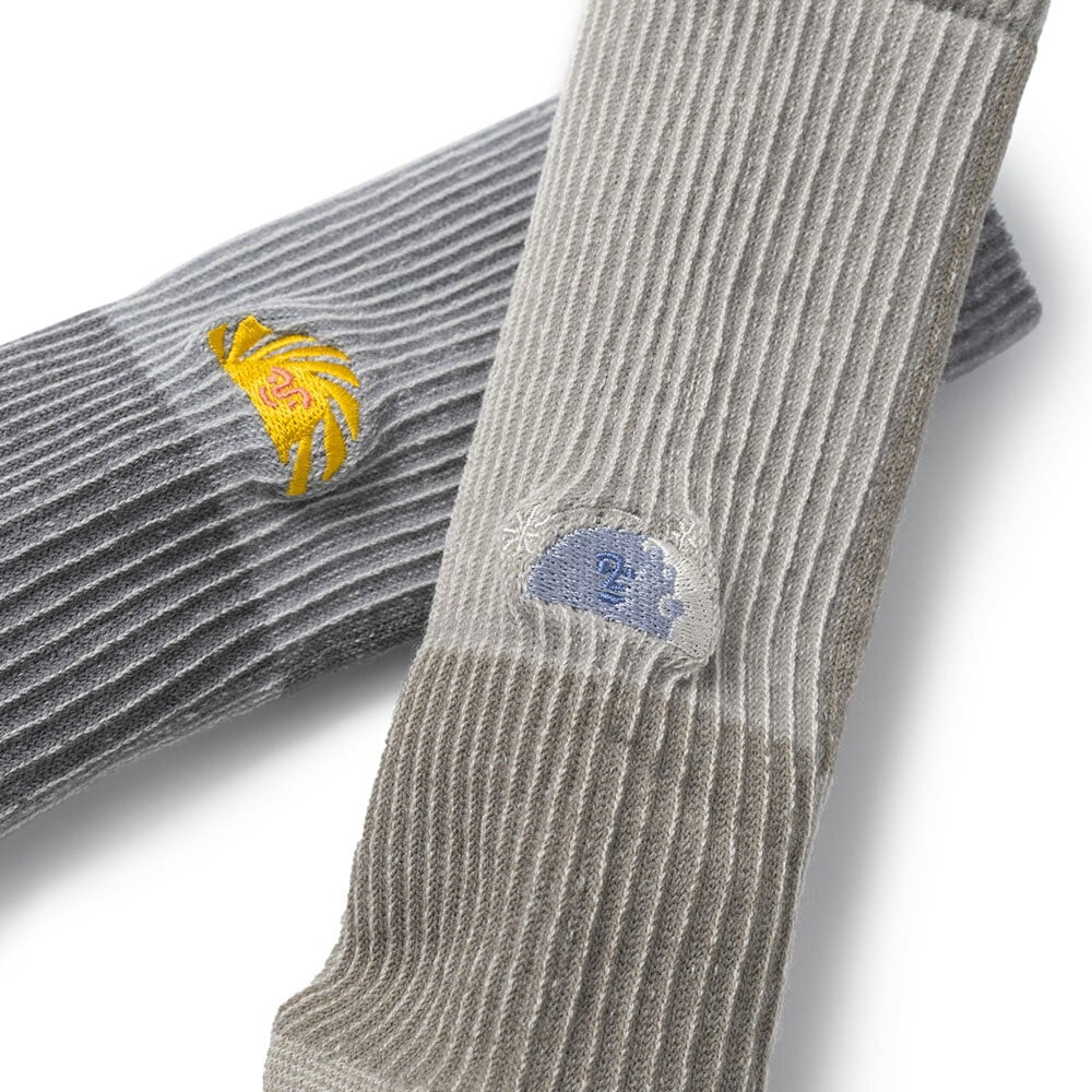 Days and Nights 美麗諾刺繡羊毛襪