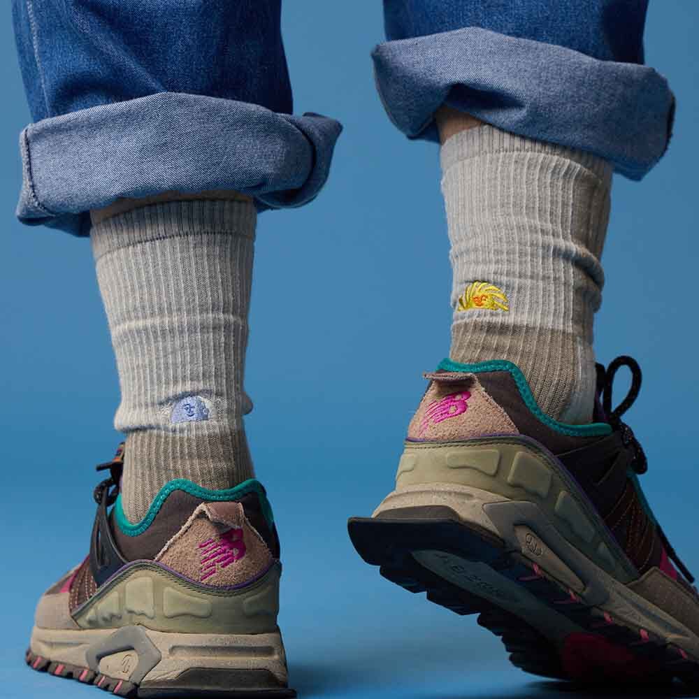 Days and Nights 美麗諾刺繡羊毛襪