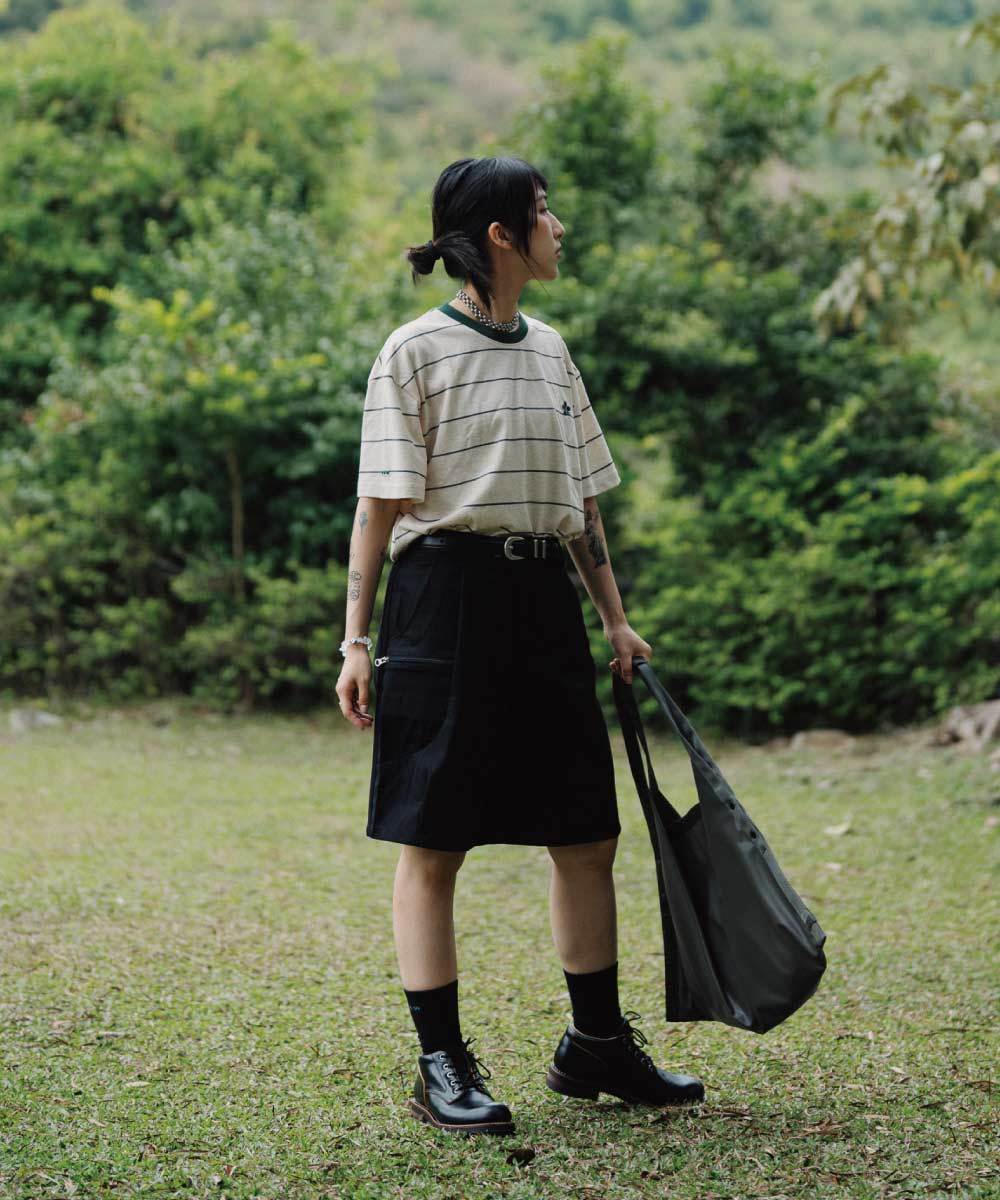 Hana花華間條tee
