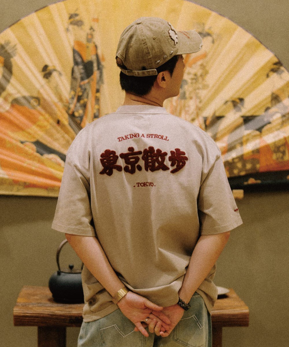 東京散步洗水Tee