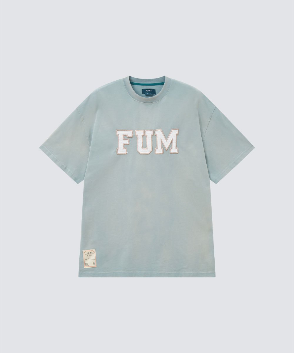 FUM洗水布繡tee