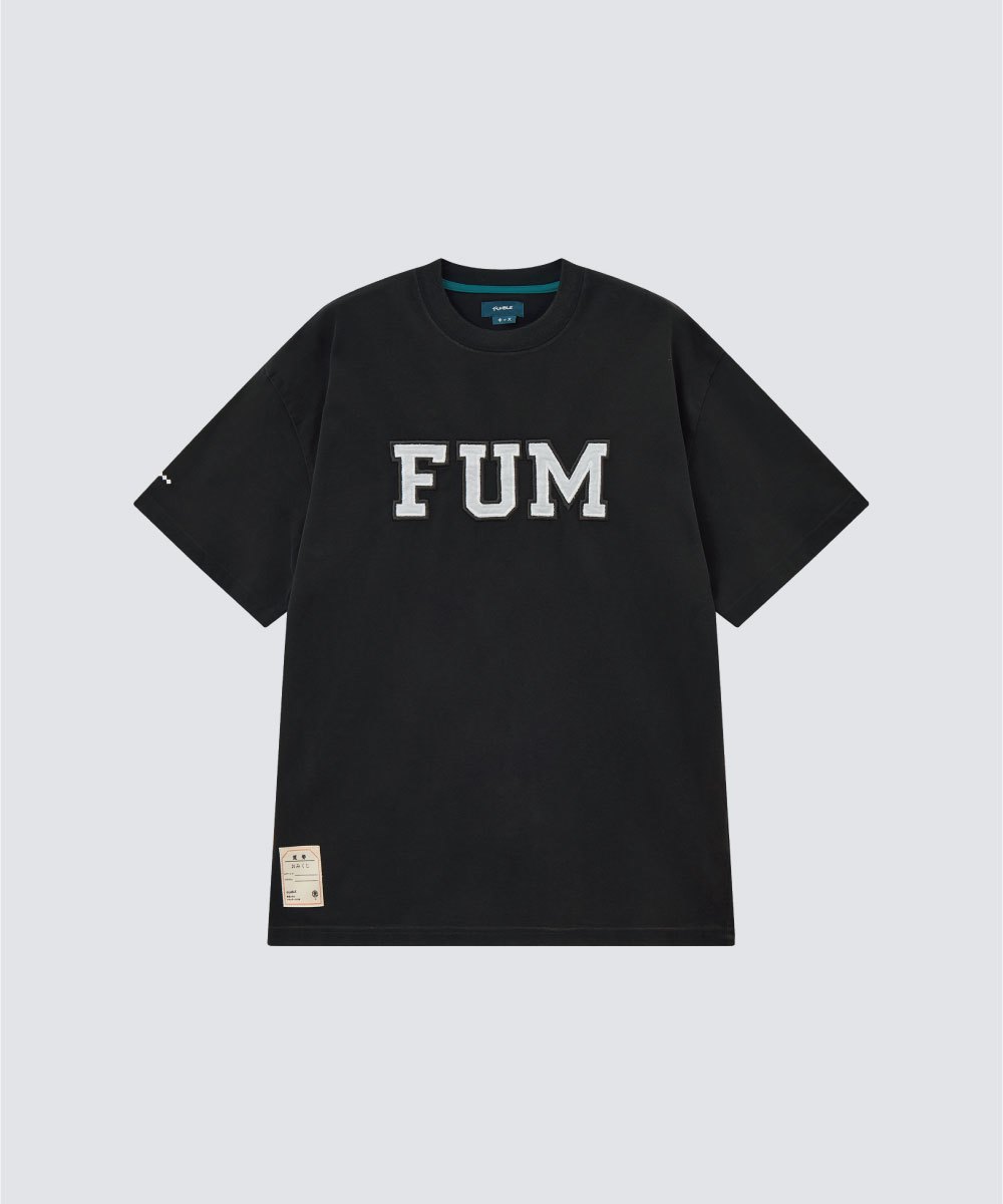 FUM洗水布繡tee