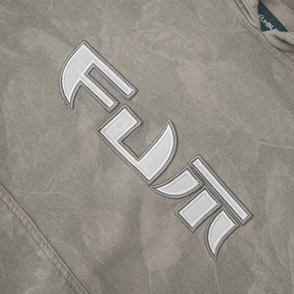 Khaki/L*XL-日字布繡FUM厚棉衛衣