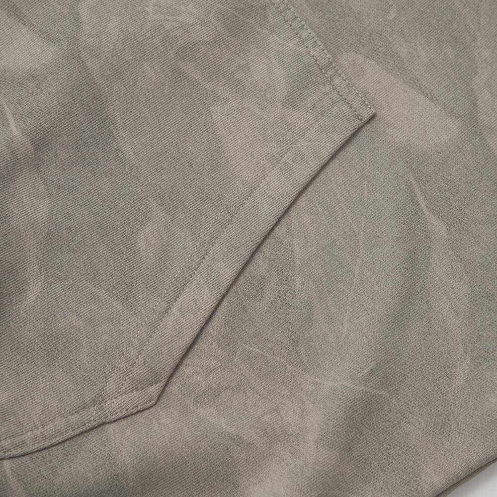 Khaki/L*XL-日字布繡FUM厚棉衛衣