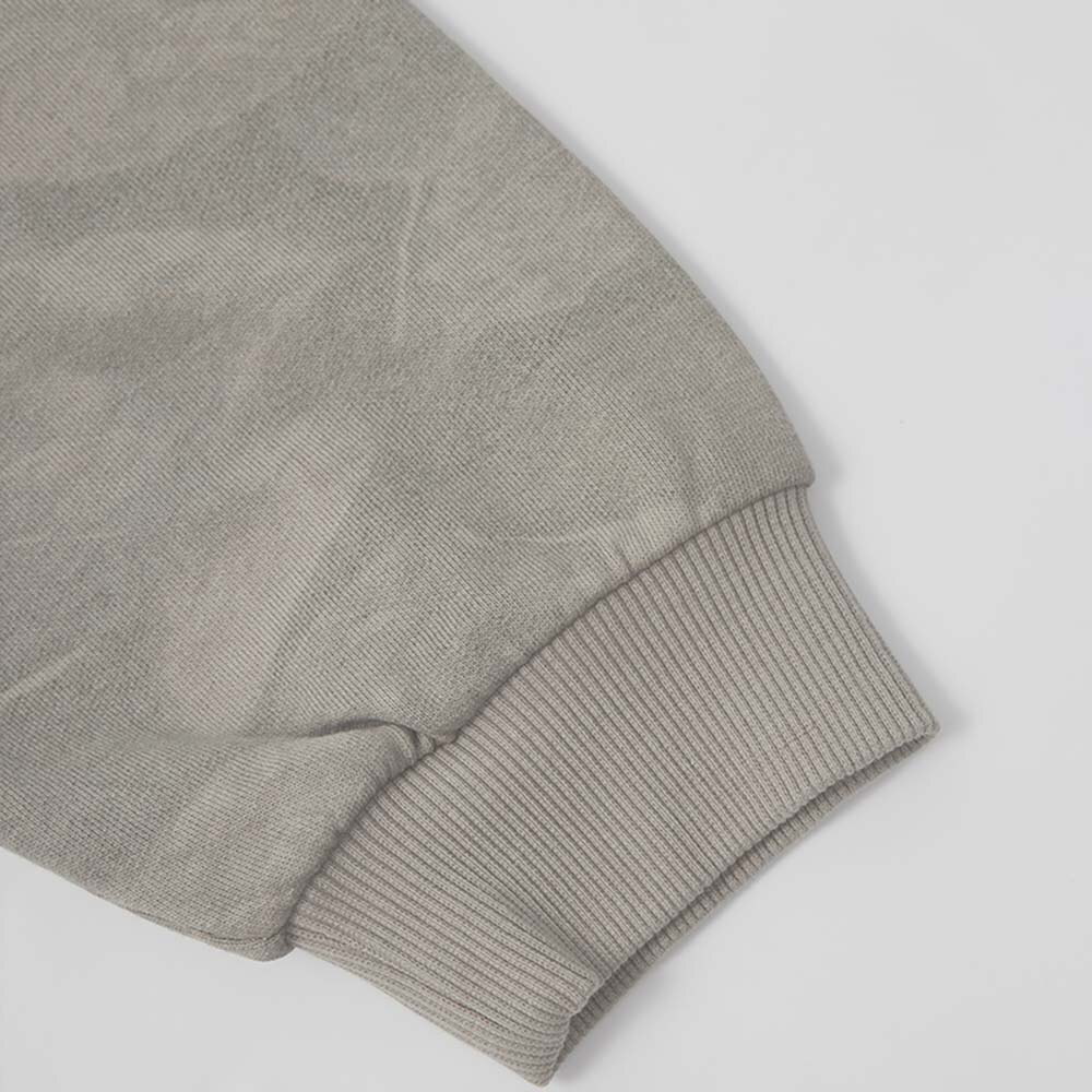 Khaki/L*XL-日字布繡FUM厚棉衛衣