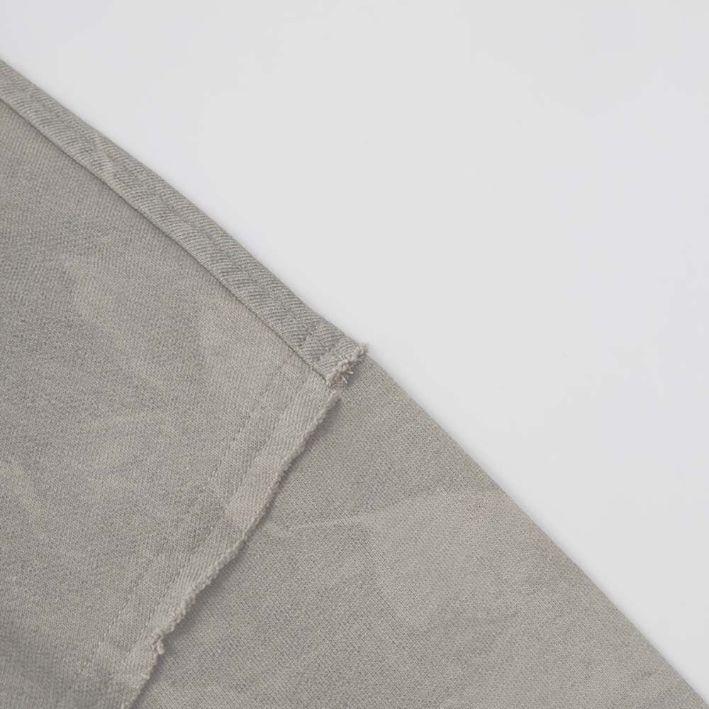 Khaki/L*XL-日字布繡FUM厚棉衛衣