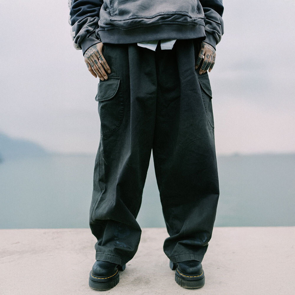 東京散步洗水工袋燈籠褲