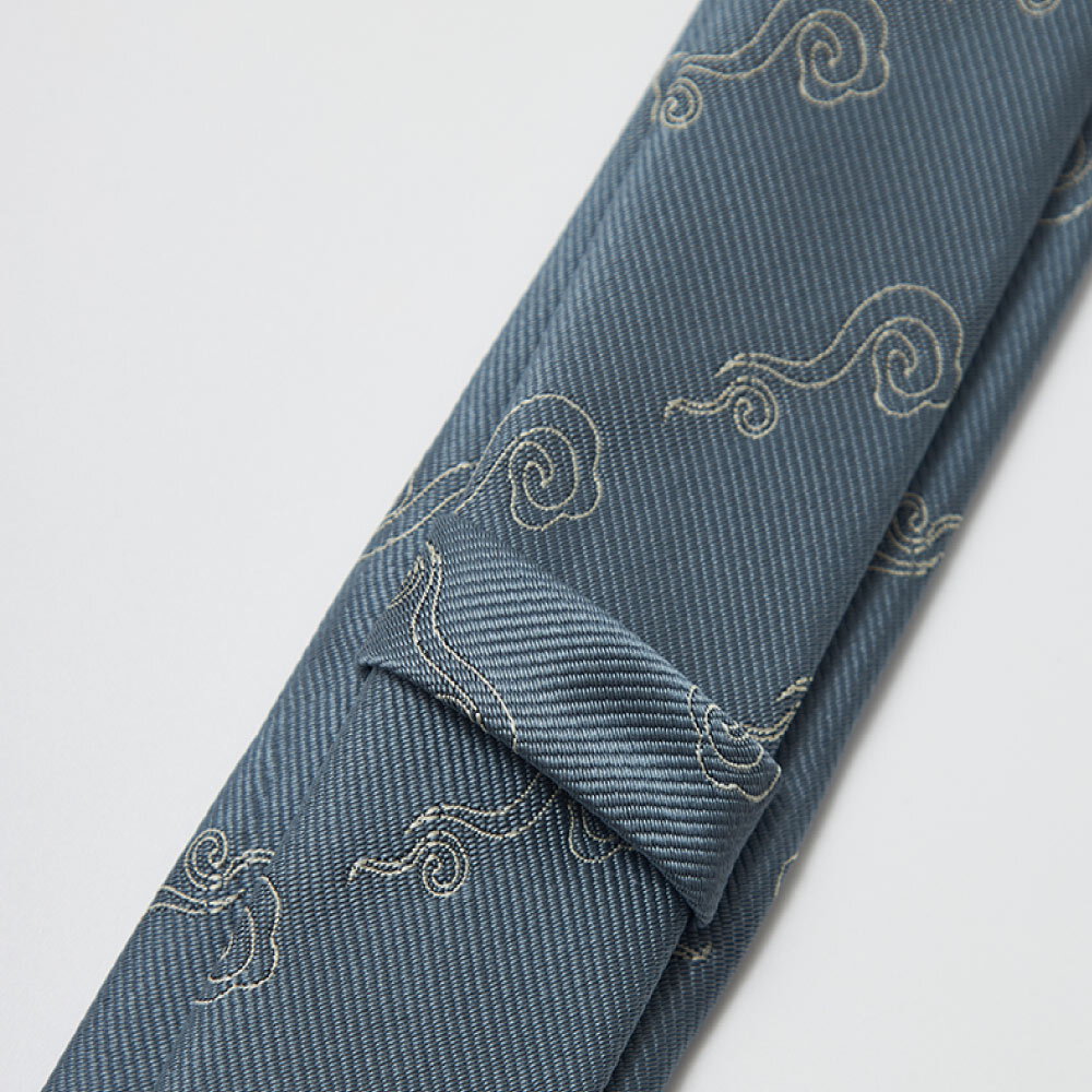 日式暗花魂紋領帶