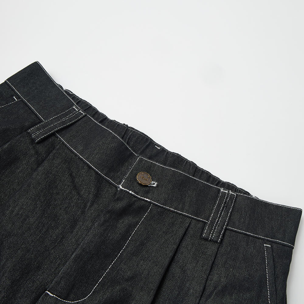 牛仔日式燈籠闊褲