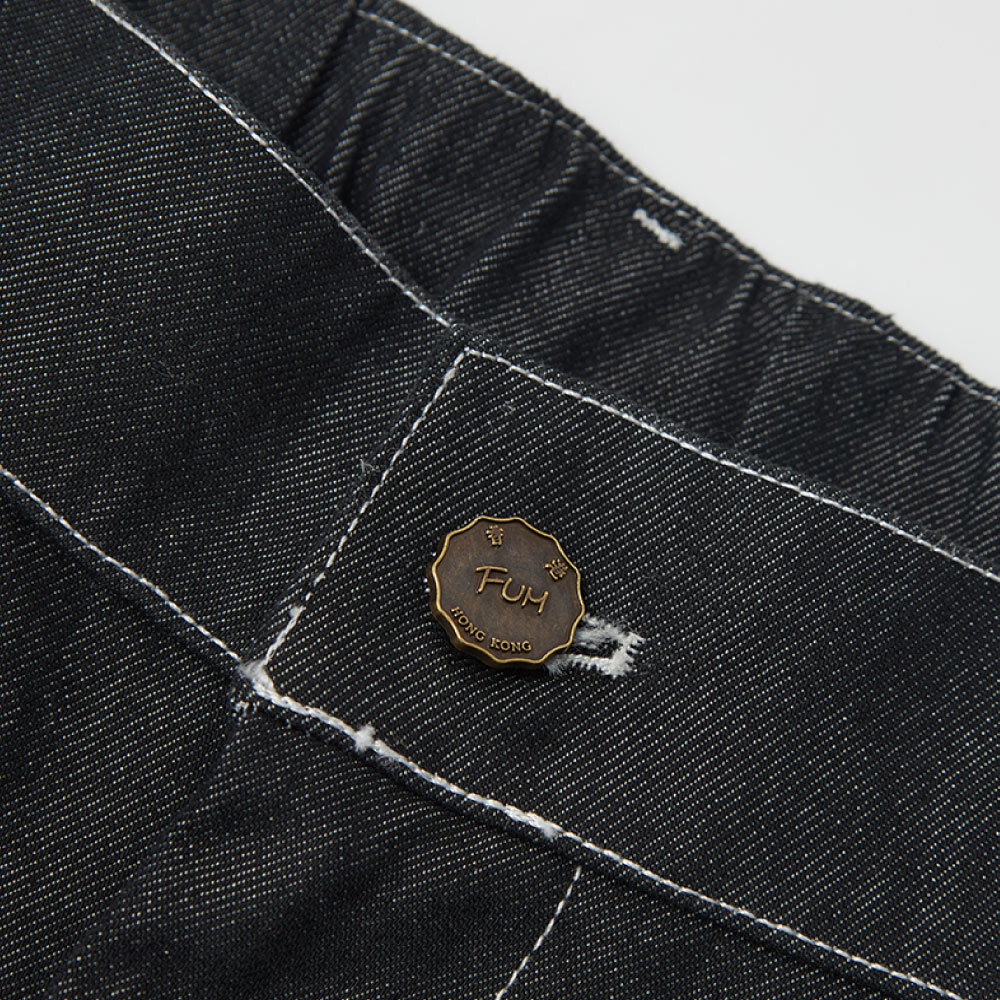 牛仔日式燈籠闊褲