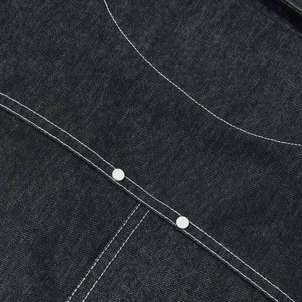 短版牛仔西裝外套