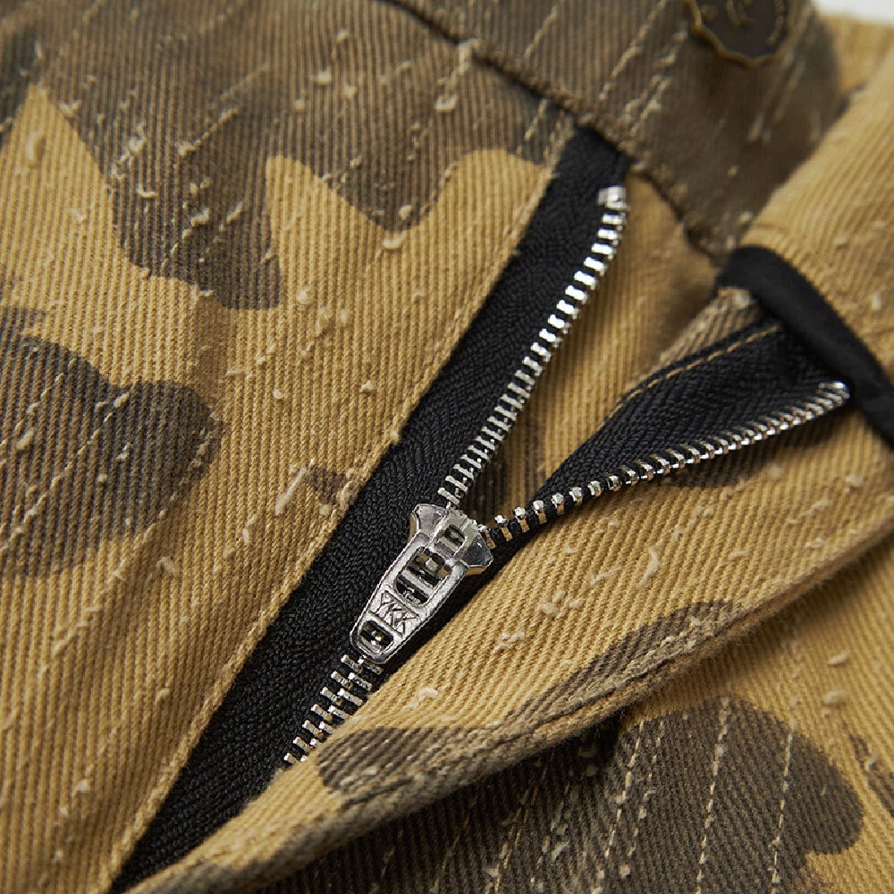 迷彩磨製鐮刀褲