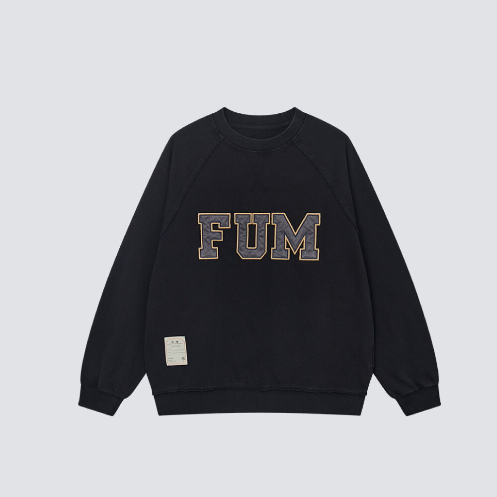 FUM貼布繡洗水衛衣