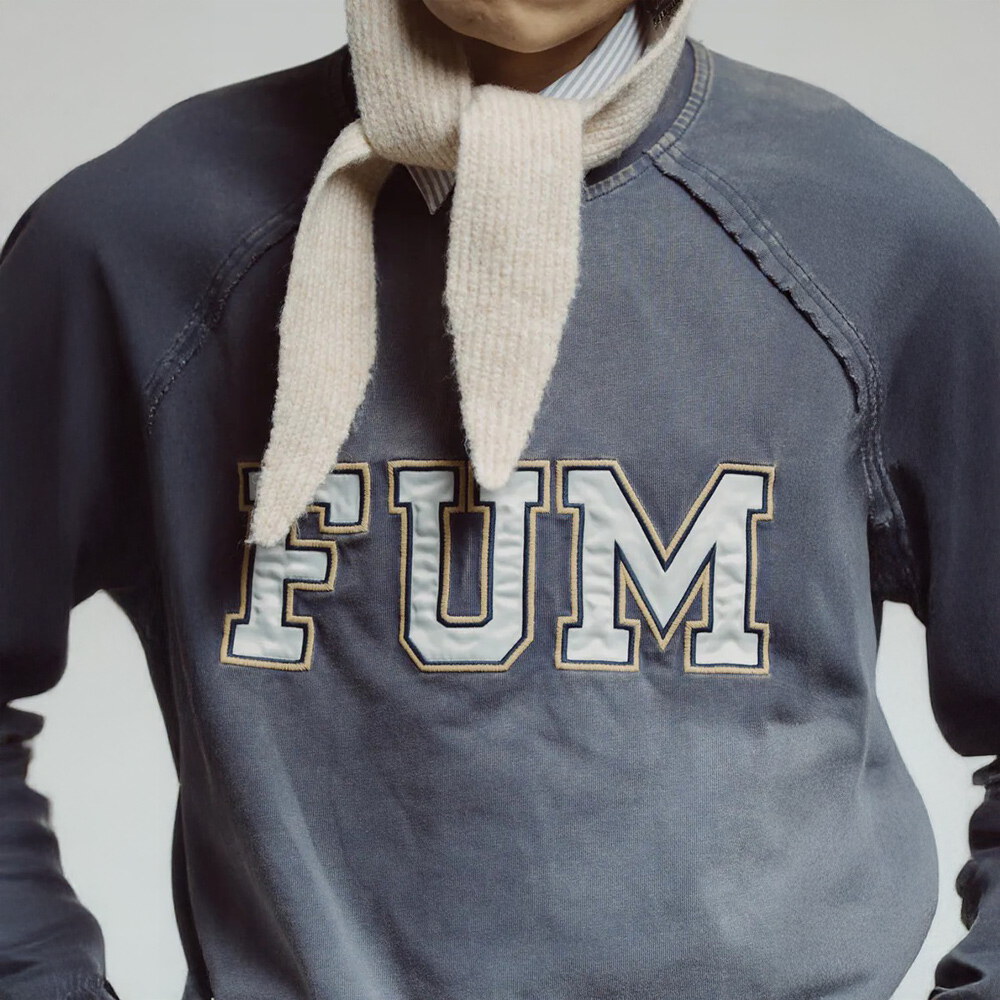 FUM貼布繡洗水衛衣