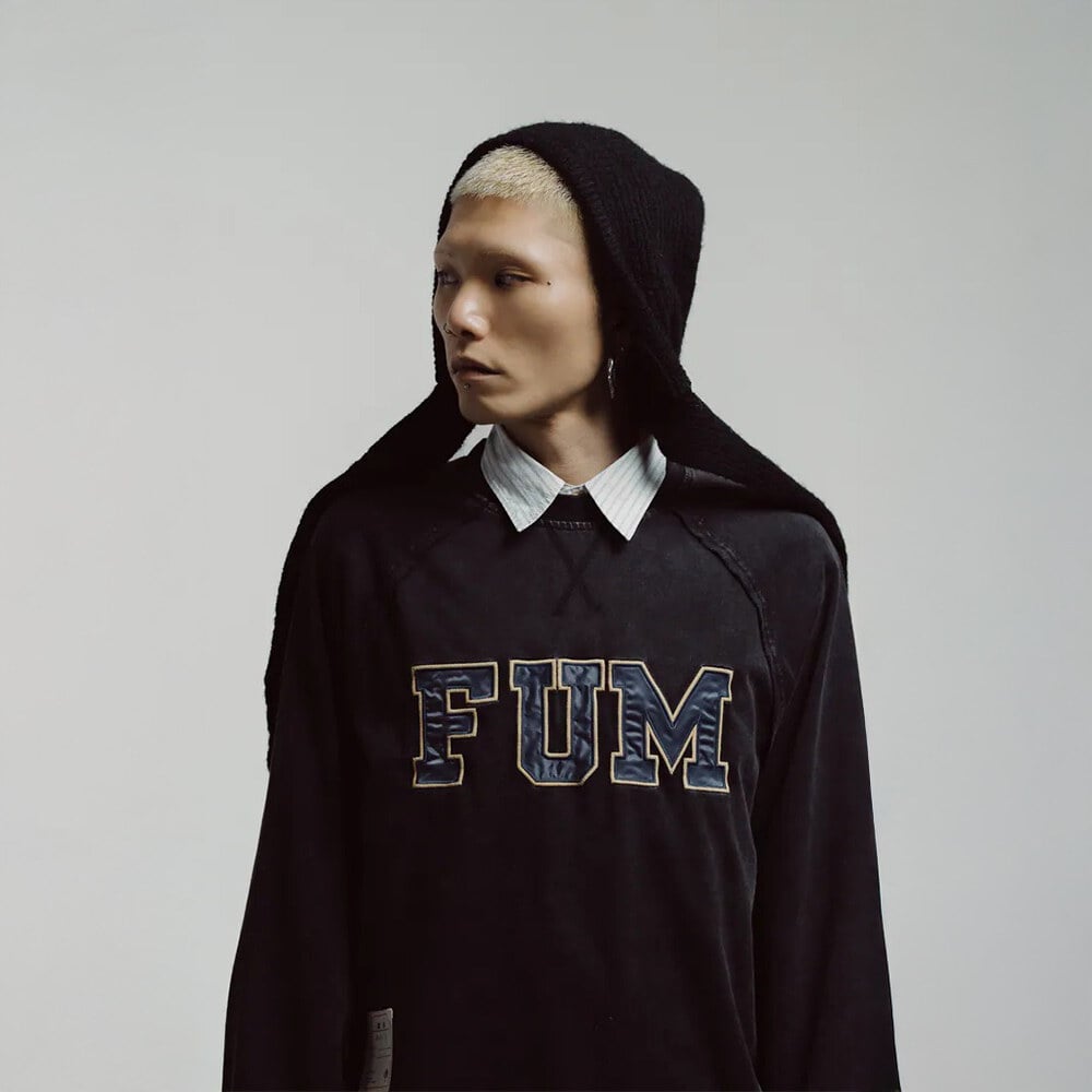 FUM貼布繡洗水衛衣