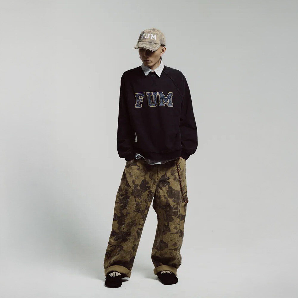 FUM貼布繡洗水衛衣