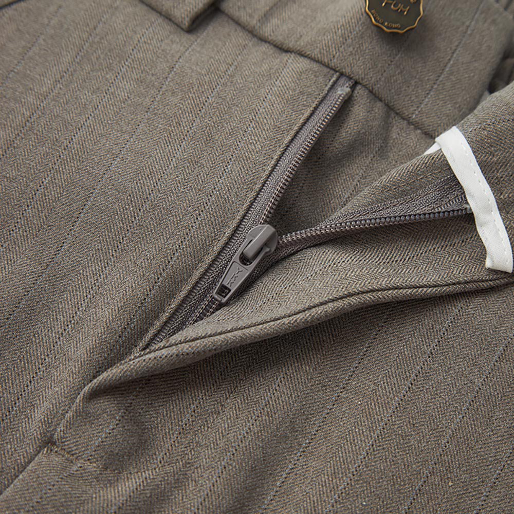 樸梵西裝魚骨紋6分褲