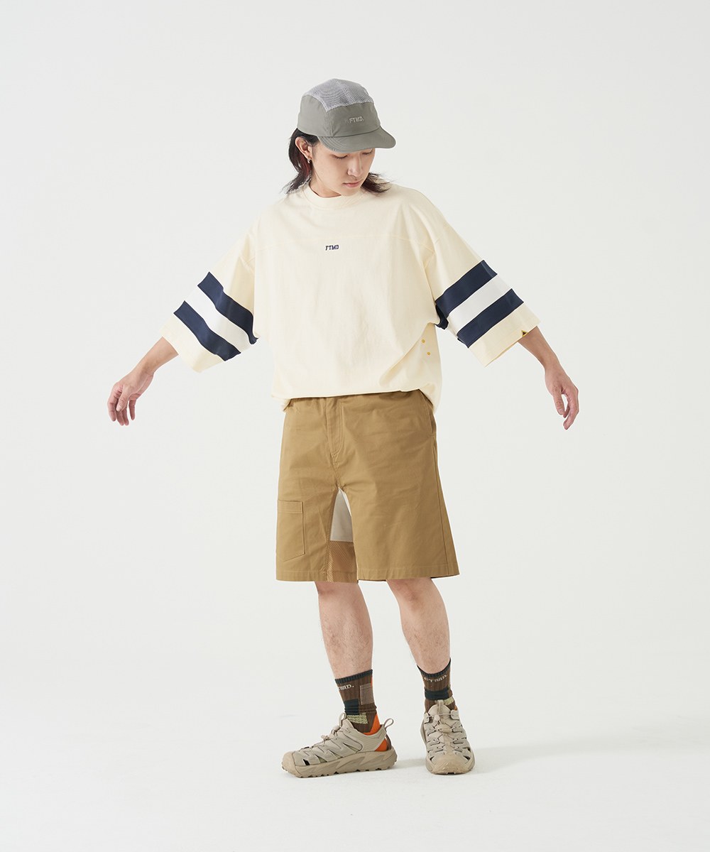 袖口條紋短Tee FTMD 3/4 Football Tee
