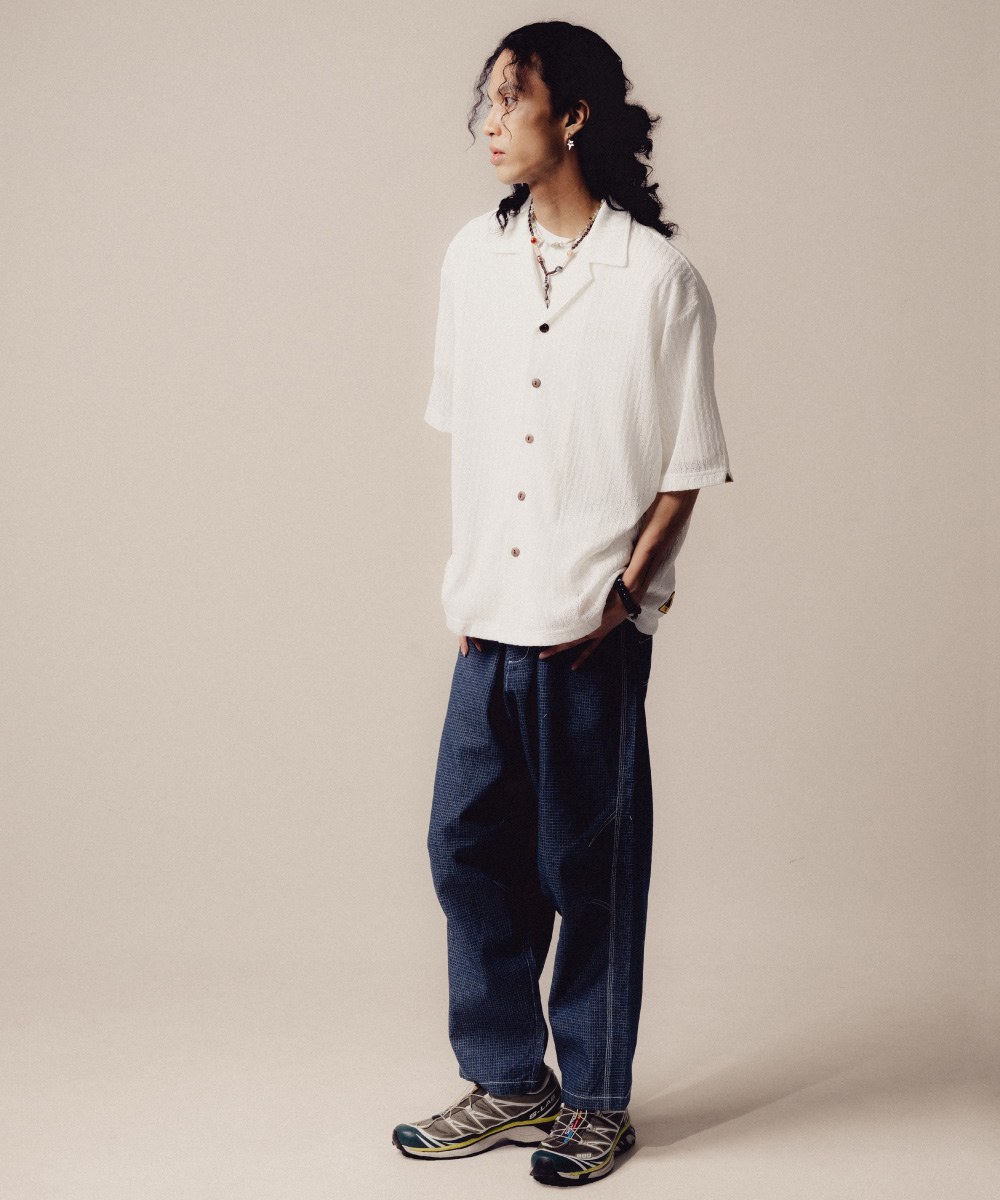 開襟襯衫 Striped Airy Shirt