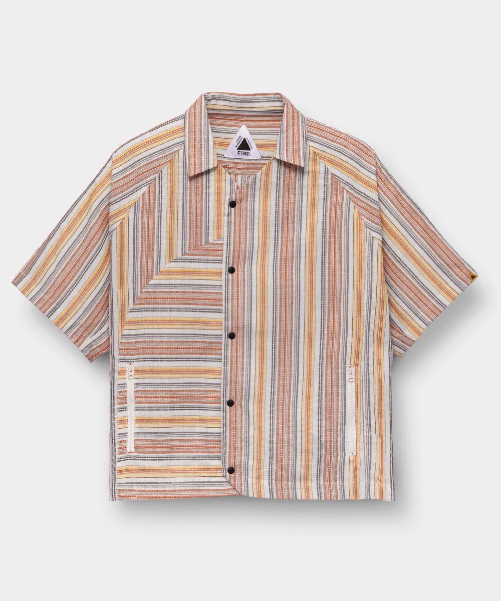 開襟寬鬆襯衫 Textured Overshirt