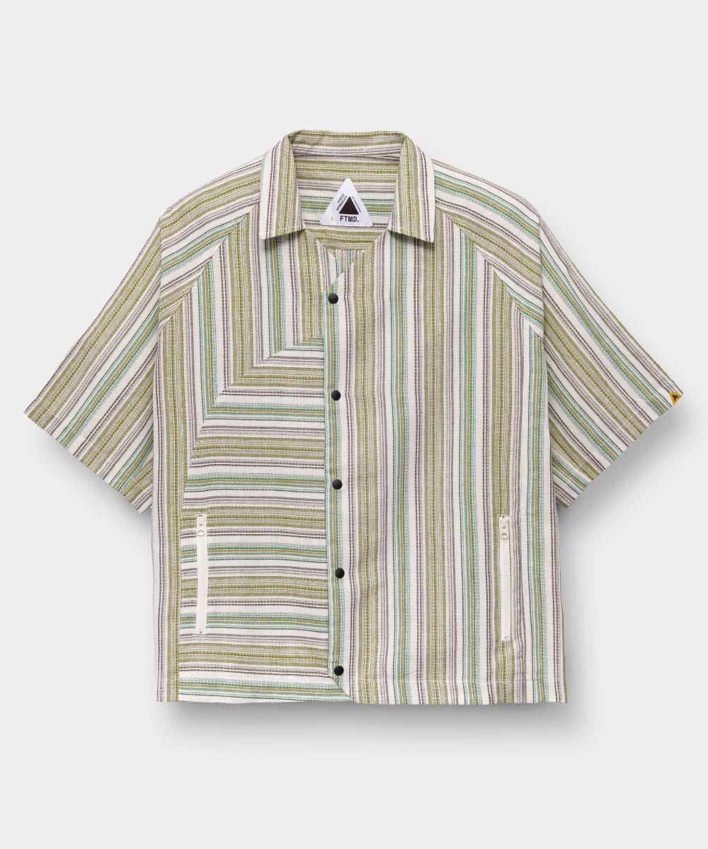 開襟寬鬆襯衫 Textured Overshirt