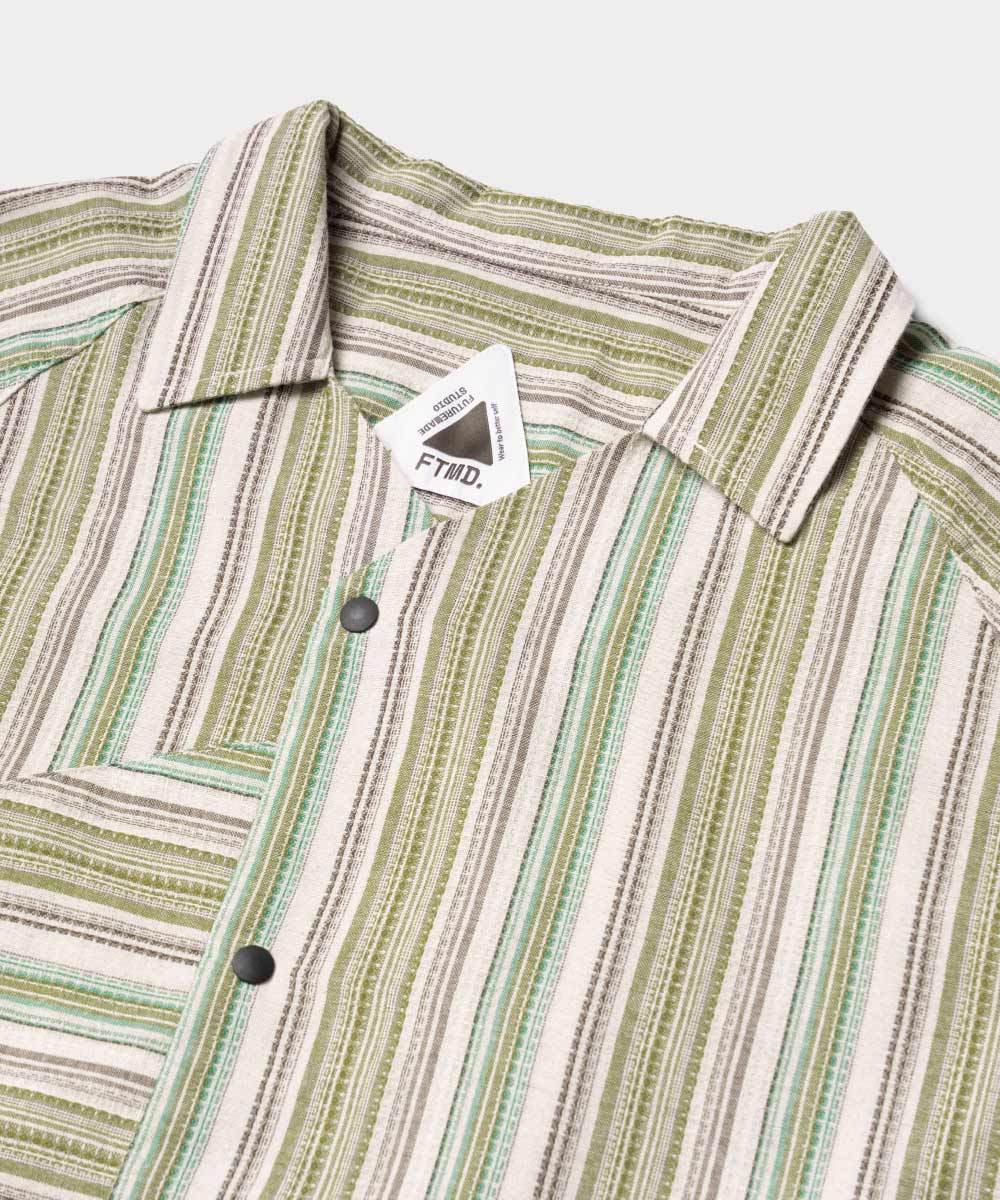 開襟寬鬆襯衫 Textured Overshirt