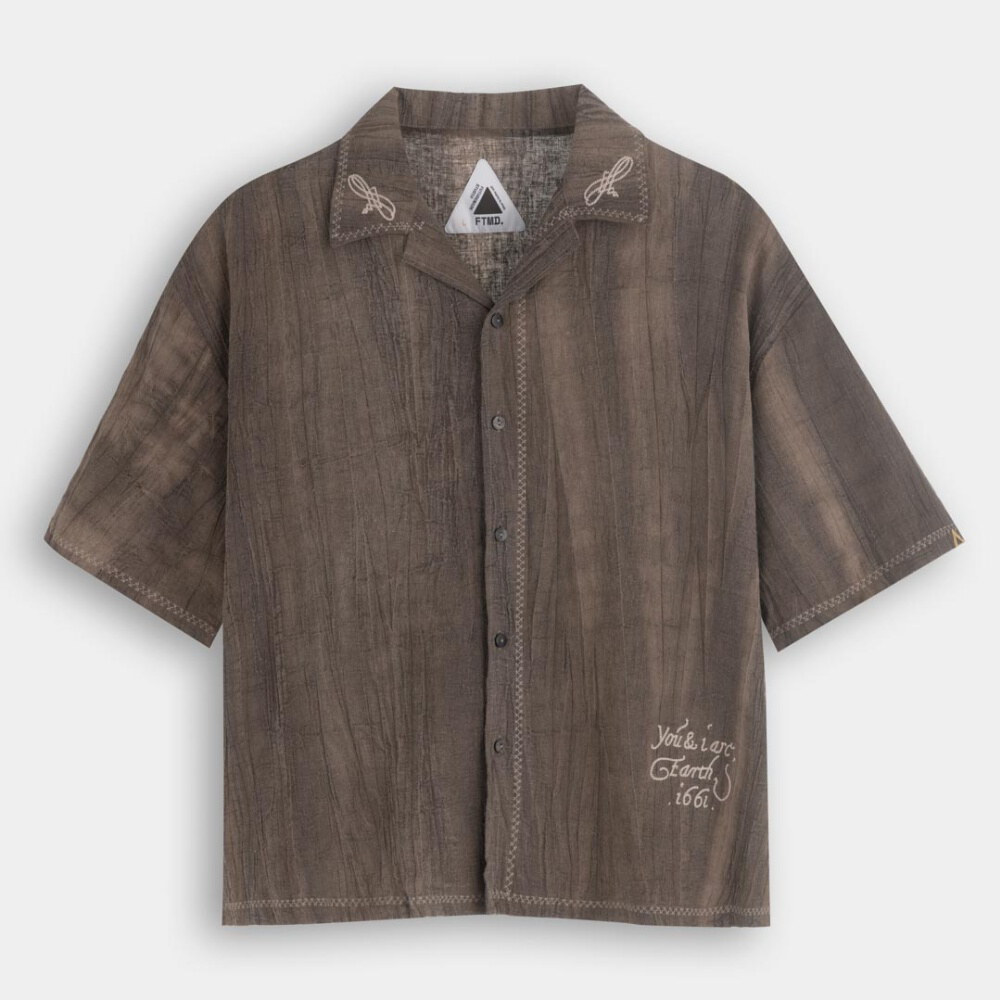 刺繡開領襯衫 Relaxed Earthy Shirt