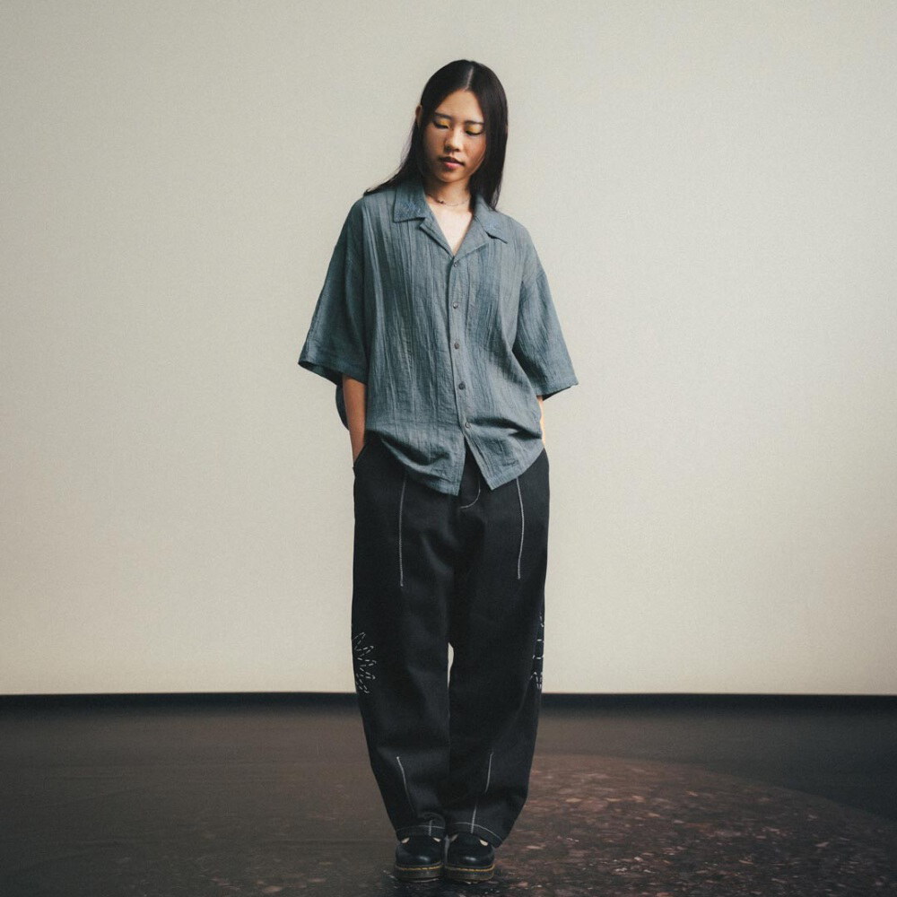 刺繡開領襯衫 Relaxed Earthy Shirt