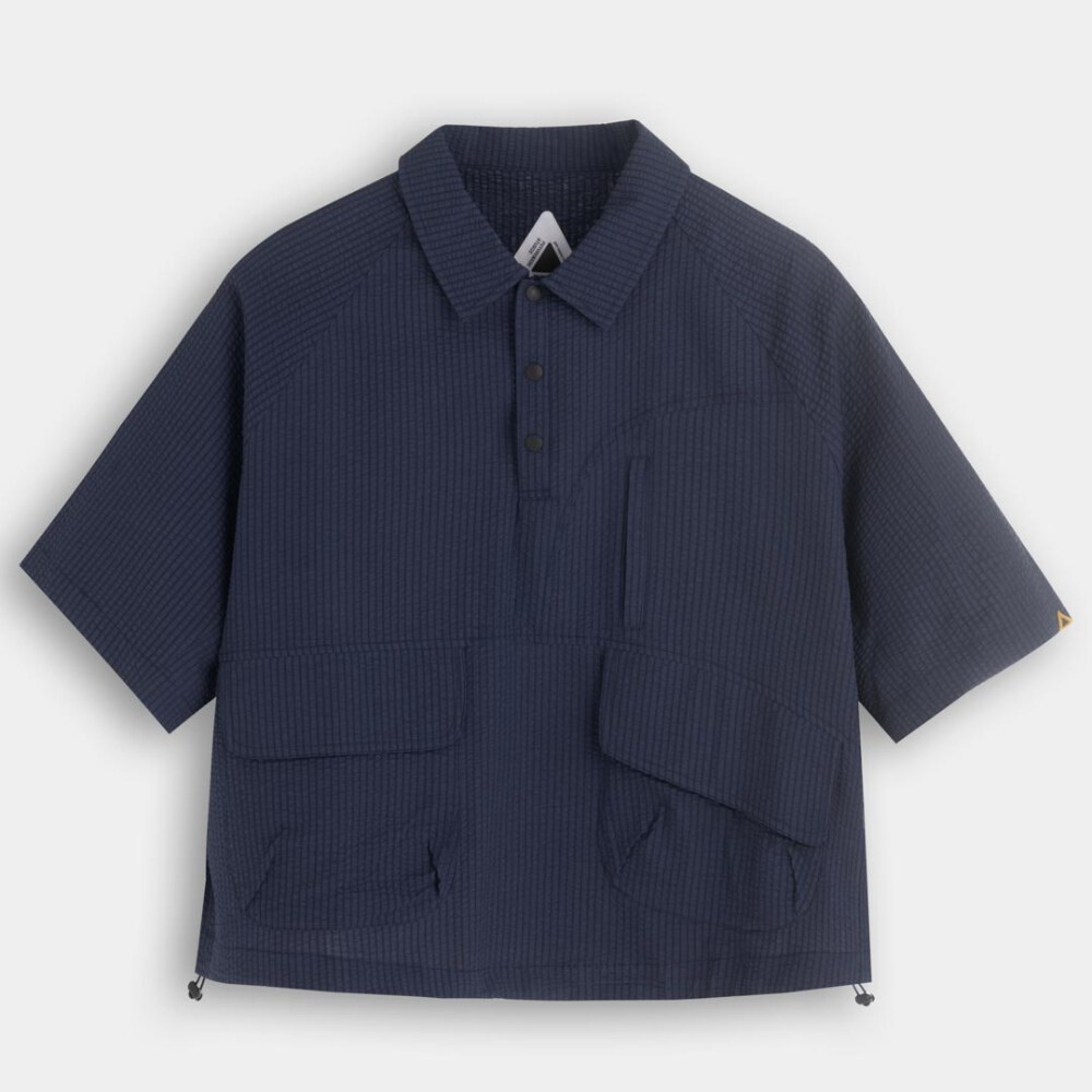 泡泡紗寬版襯衫 Raglan Easy Overshirt