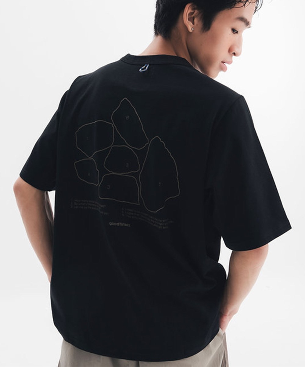 印花短TEE STACKS TEE