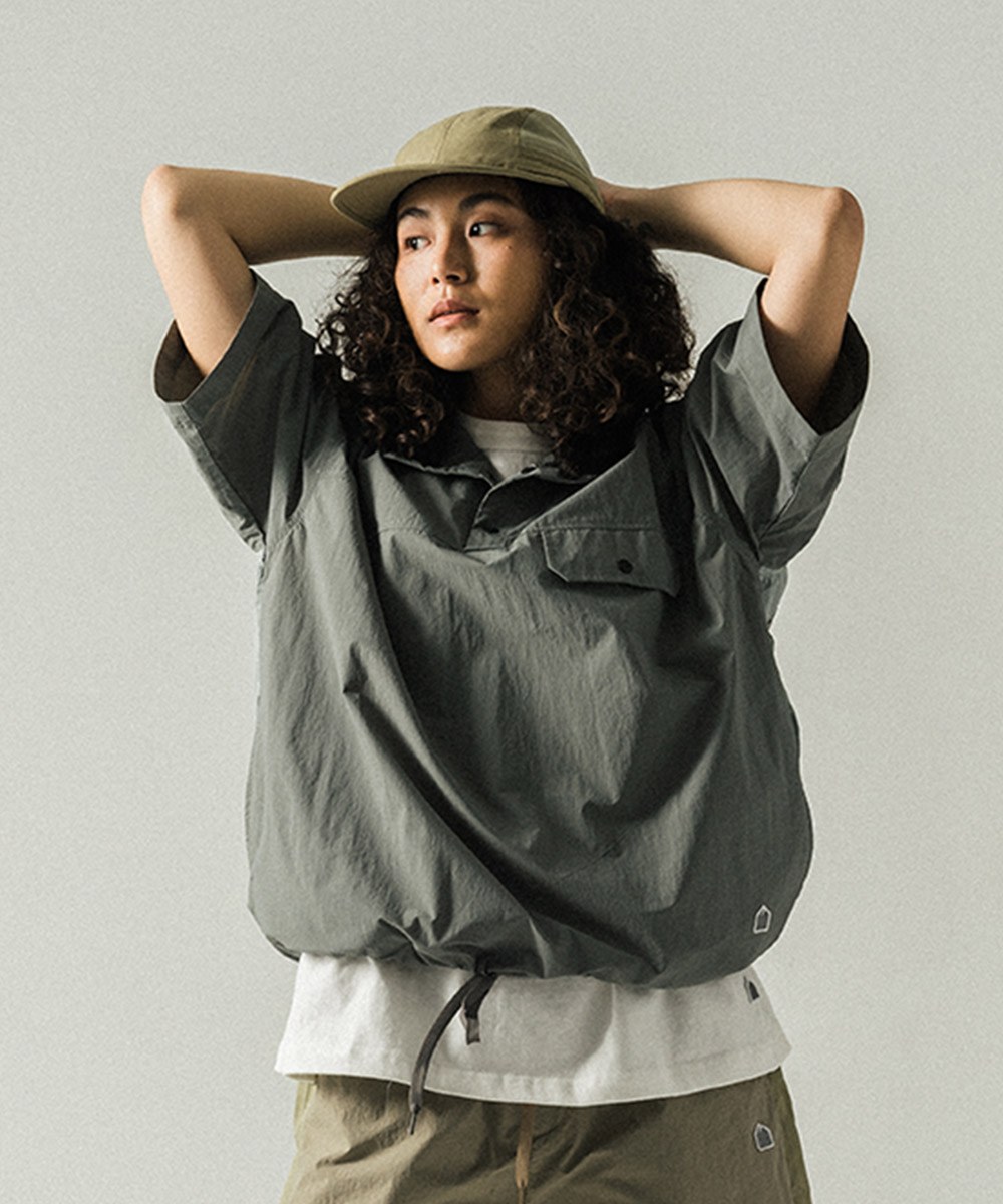 壓扣套頭襯衫 HALF SNAP PULLOVER SHIRT
