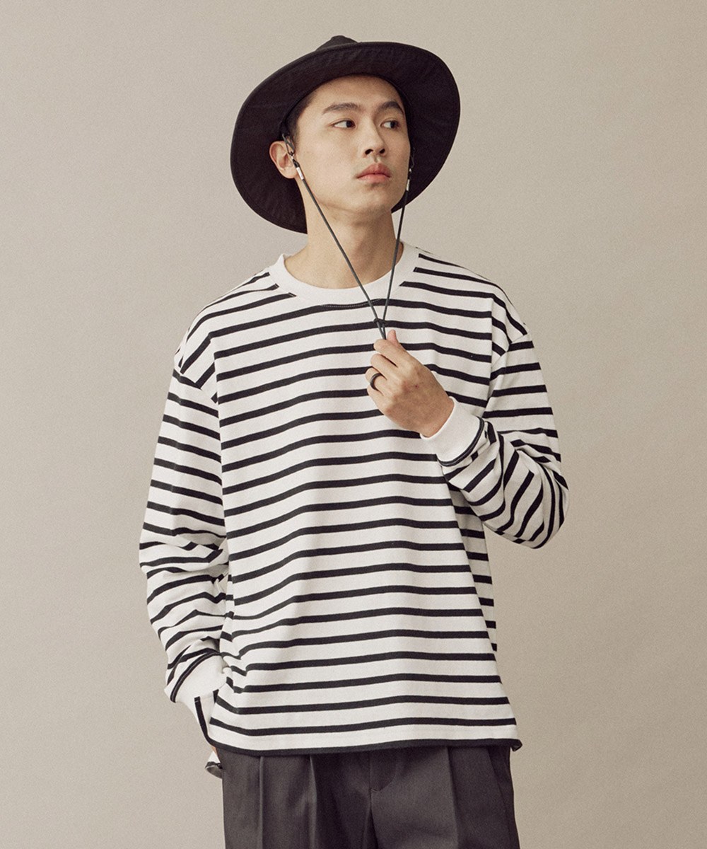 長袖條紋TEE BORDER LS TEE
