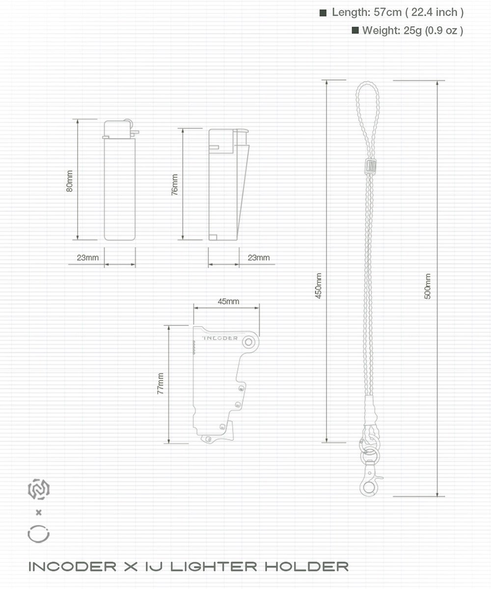 打火機掛繩 INCODER x IJ lighter holder