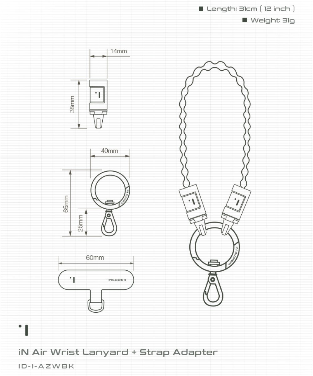 iN輕量型手繩 iN Air Wrist Lanyard