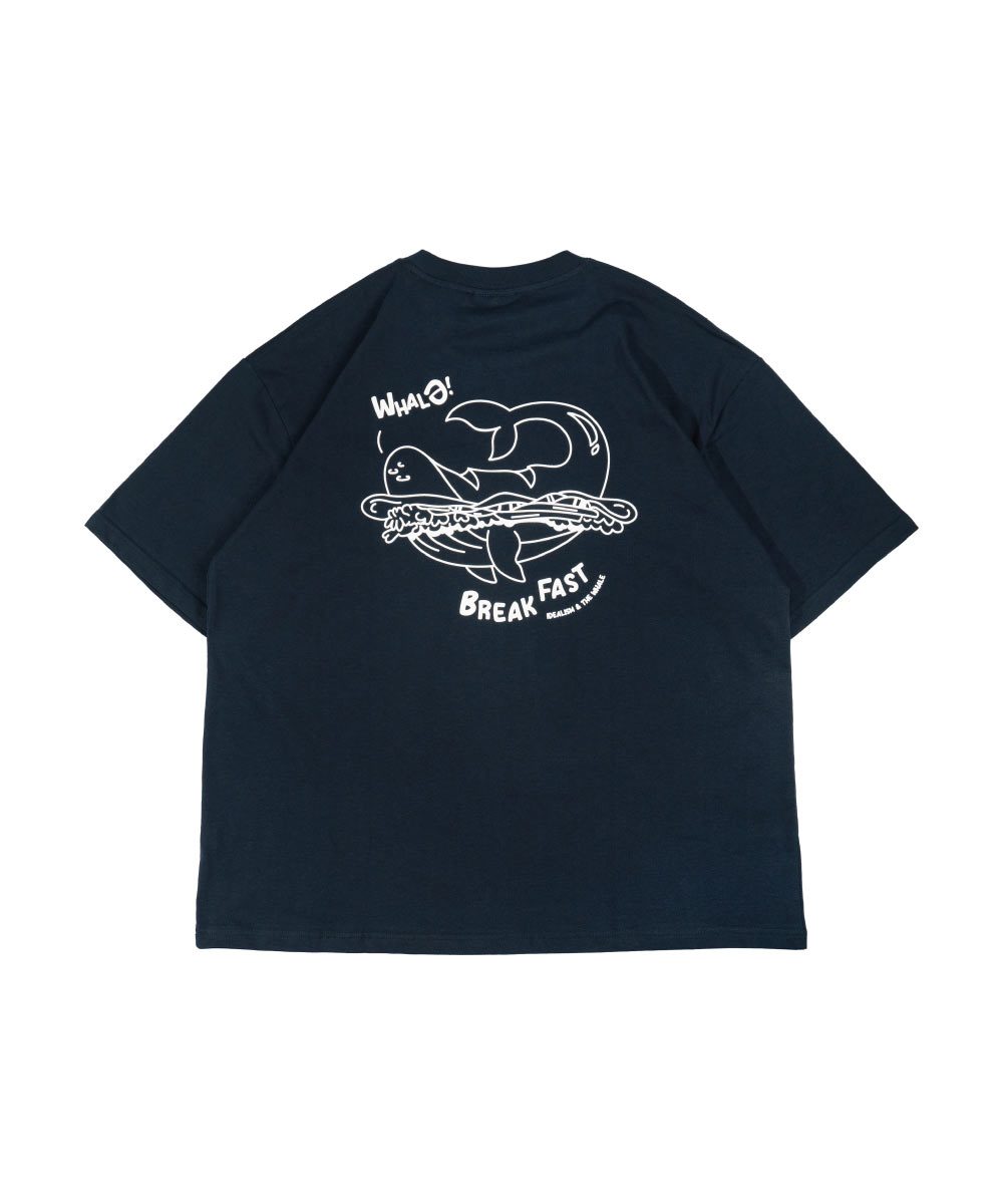 聯名 餵我早餐印花上衣 WHALe Tee