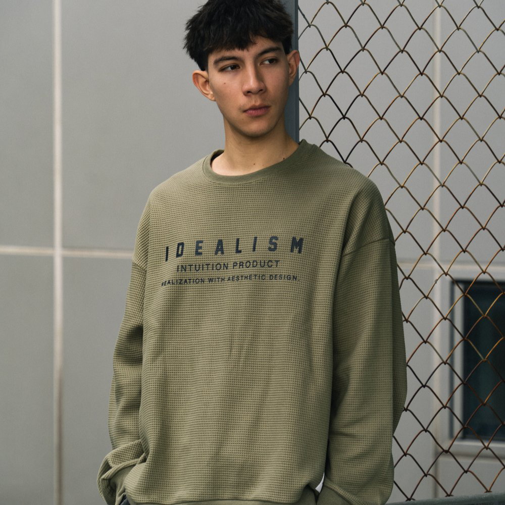 華夫格大學Tee Waffle SweatShirt