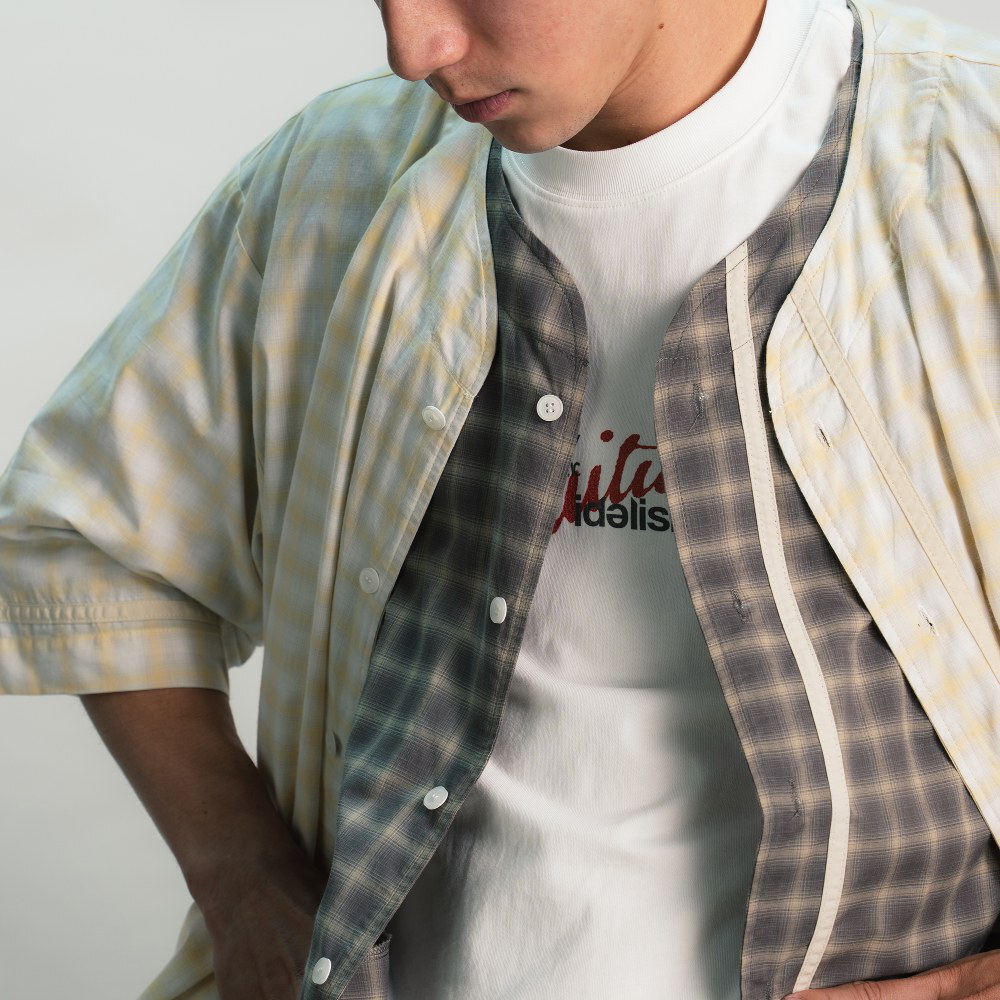 格紋棒球衫 Check Baseball Shirt