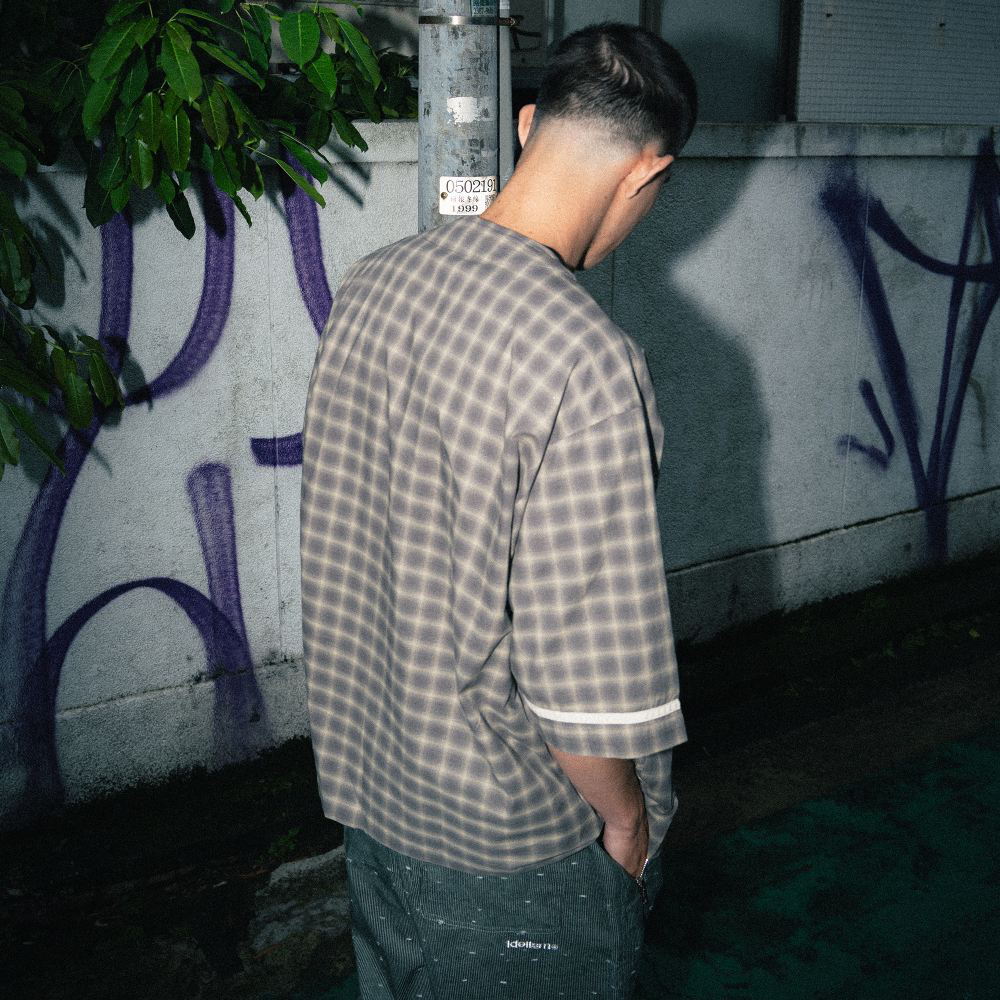 格紋棒球衫 Check Baseball Shirt