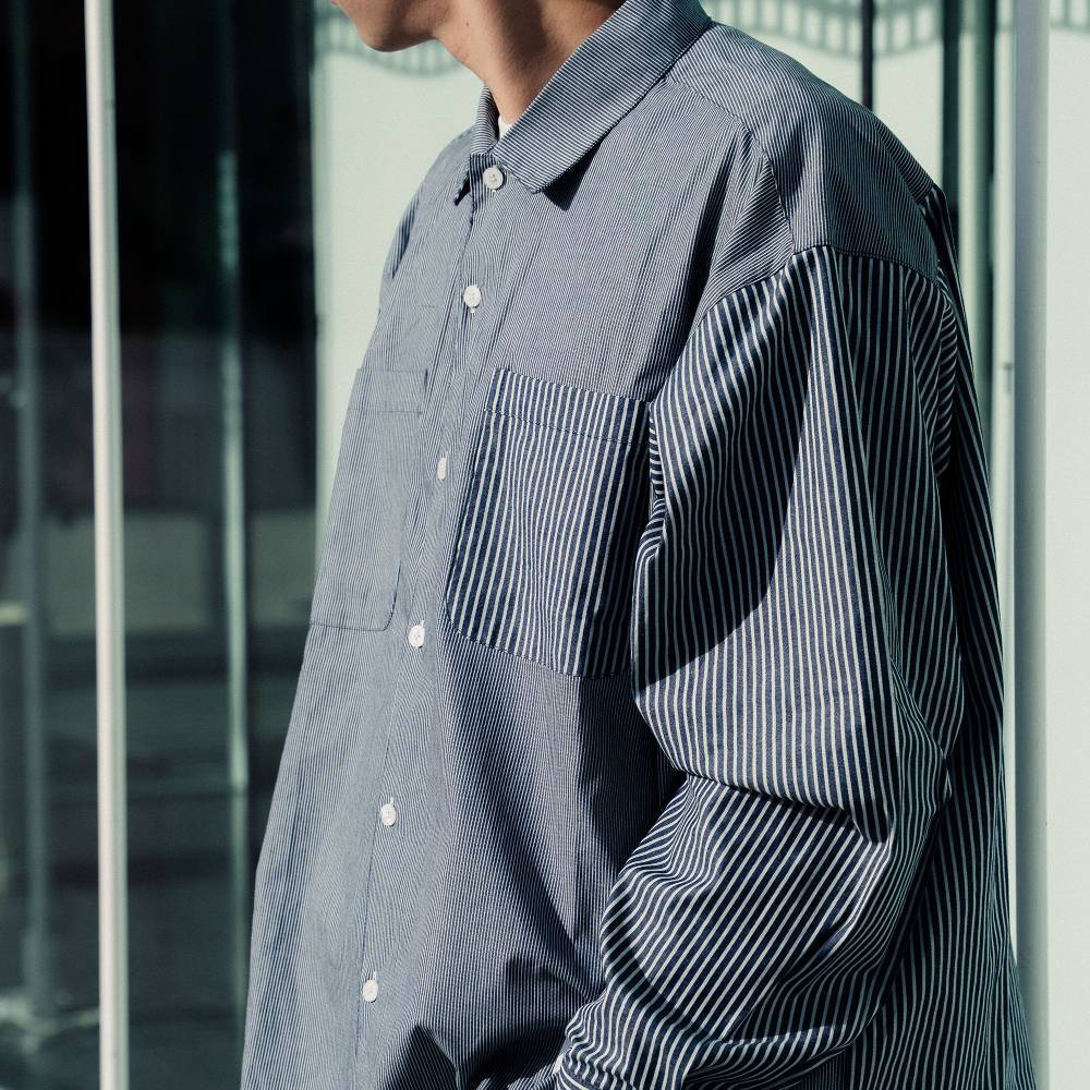 拼接條紋襯衫 Patchwork Shirt