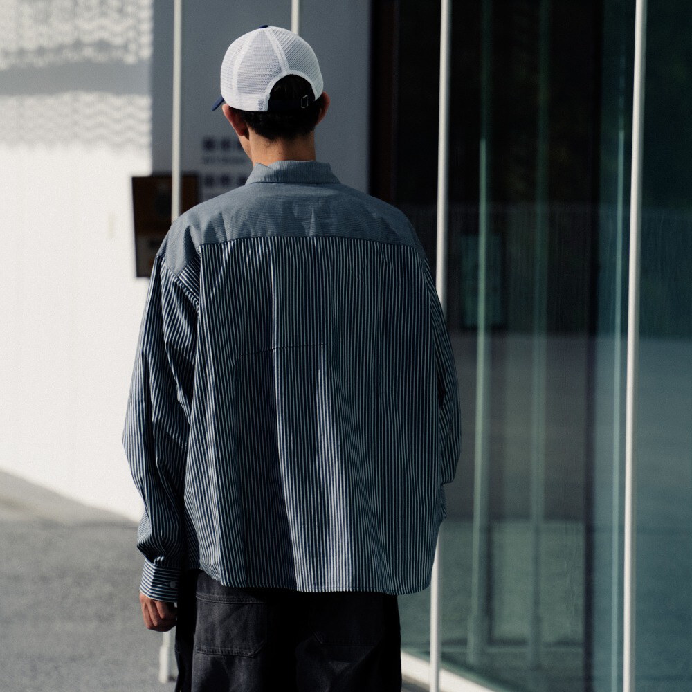 拼接條紋襯衫 Patchwork Shirt