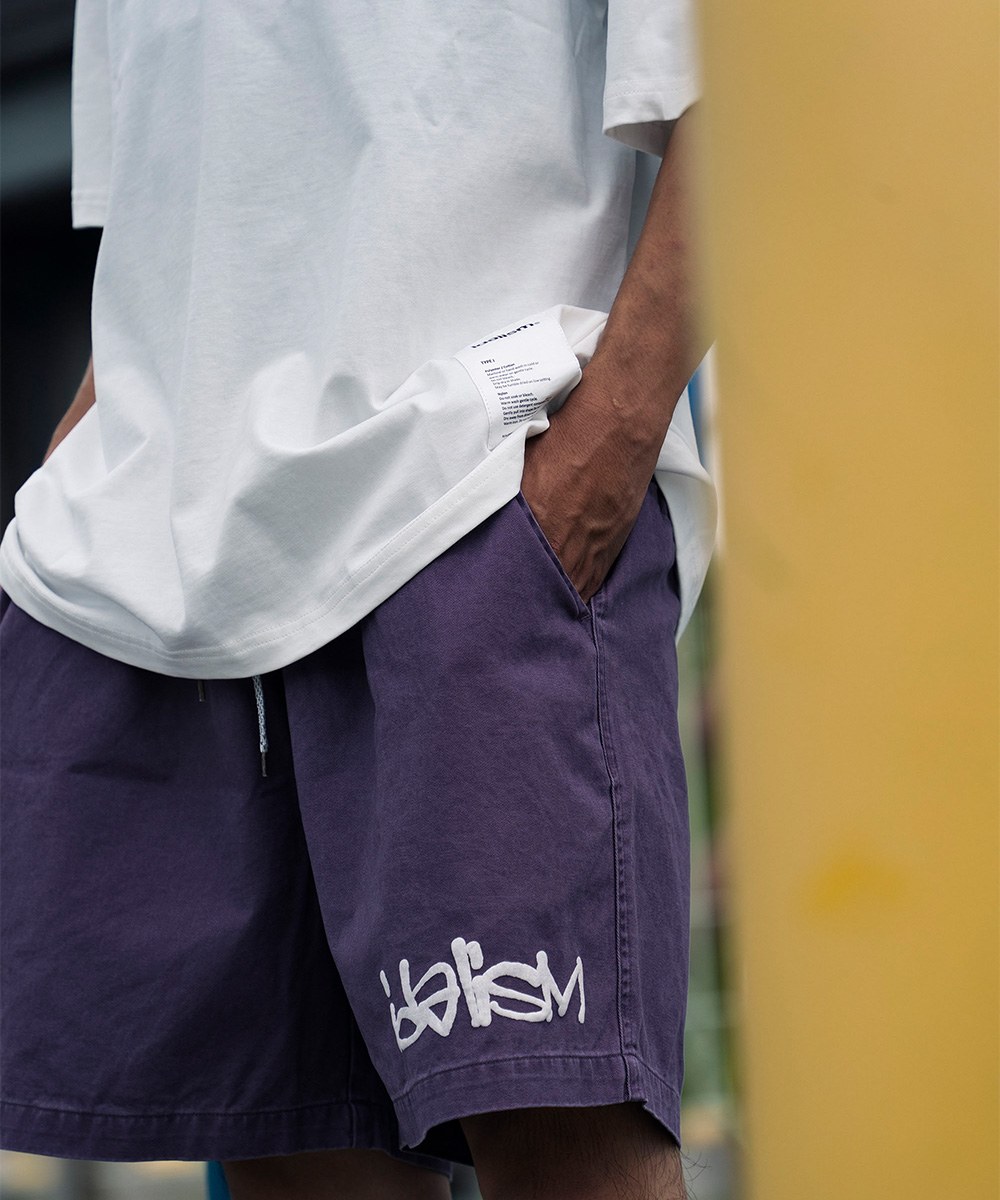 洗水膝上褲 Washed Logo Shorts