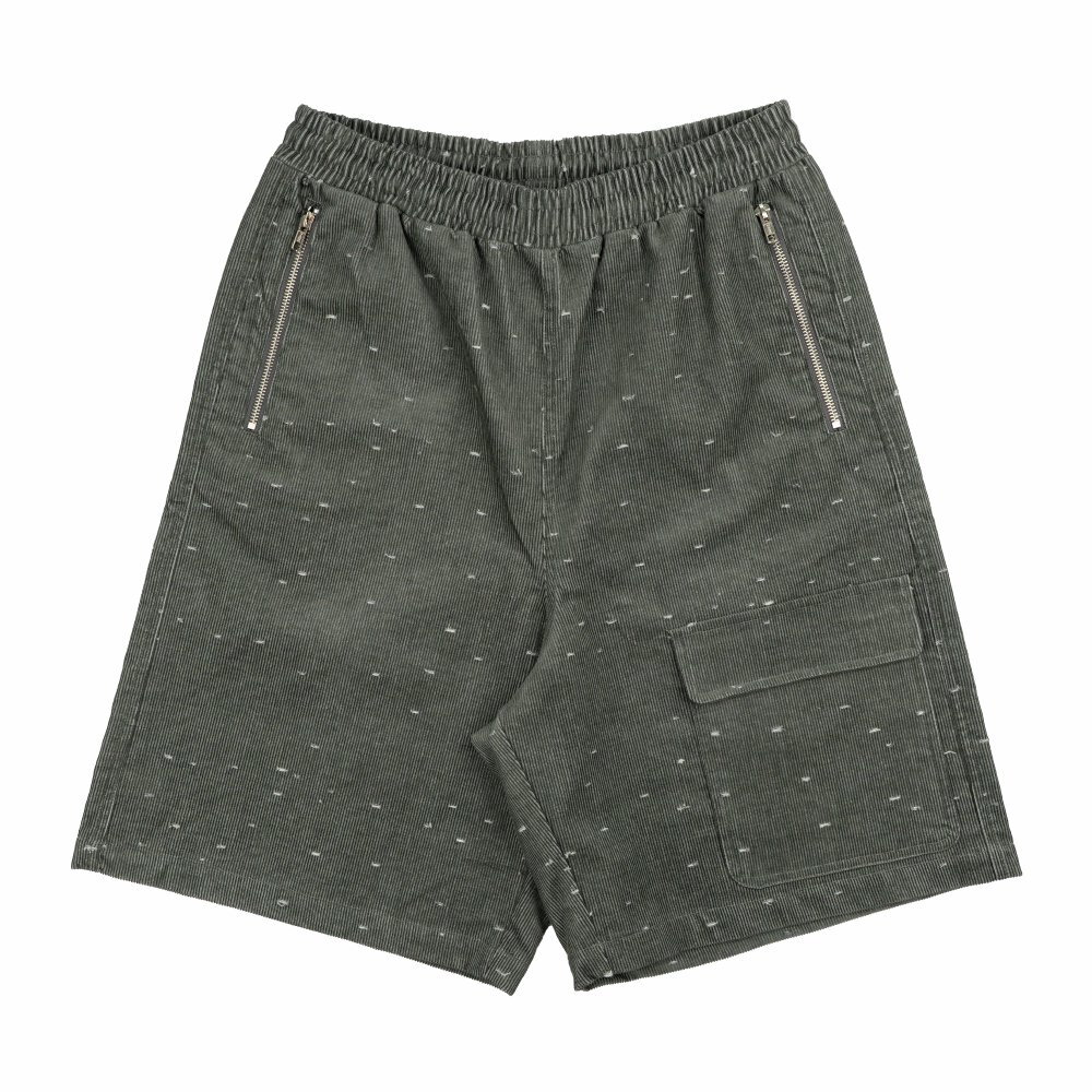 燈芯絨口袋短褲 Zipper Shorts
