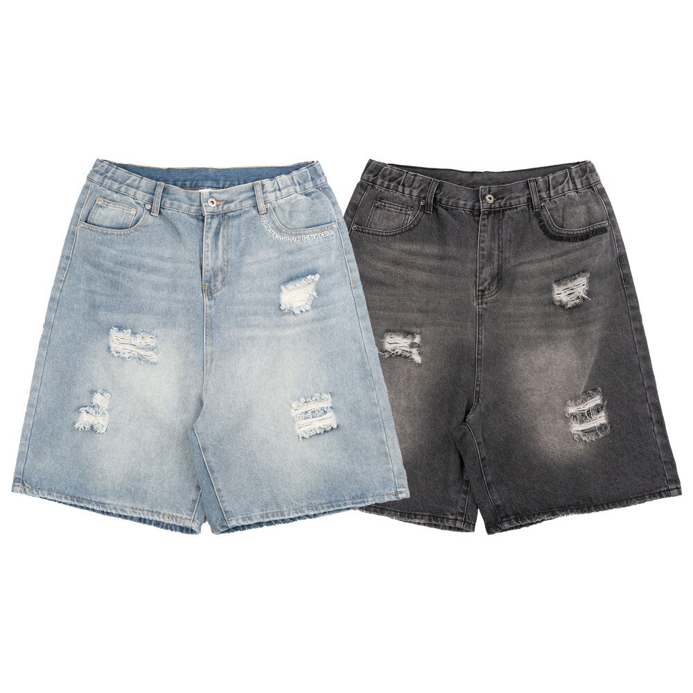 破壞牛仔短褲 Ripped Shorts